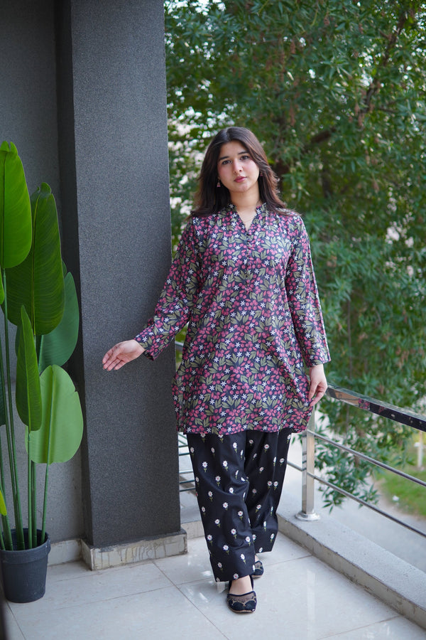 Farshi Shalwar Mahroon